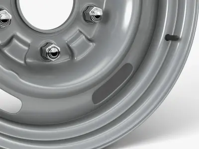 60s Rally Wheel 3D model