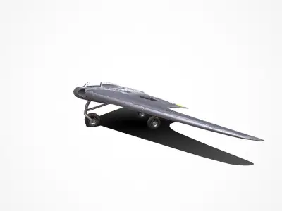 Horten Ho 229 German Fighter Jet Low-poly 3D model