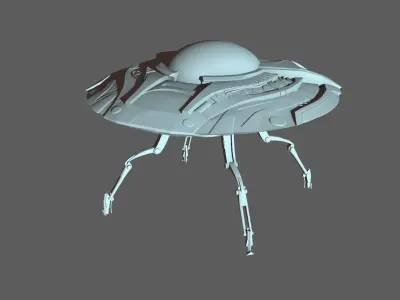Destroy All Humans Crypto 137 Space Saucer 3D print model