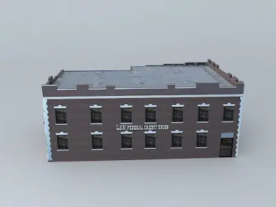 Financial Credit Union building in Louisville Free 3D model
