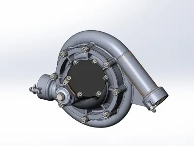 Vane pump 3D model