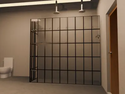 Modern Bathroom Low-poly 3D model