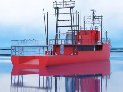 Fishing boat 3D model