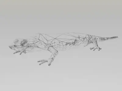 LIZARD LOW POLY 3D model
