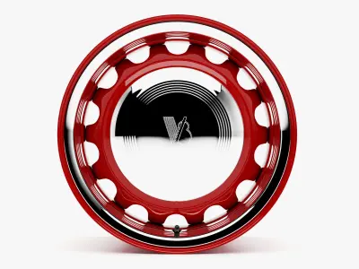 US Wheel Artillery 555 Wheel 3D model