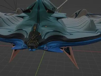 airecraft-spaceship 3d model spaceship with wings 3D print model