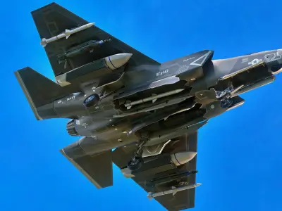 F35C Lightning II - Rigged - with high resolution textures Low-poly 3D model