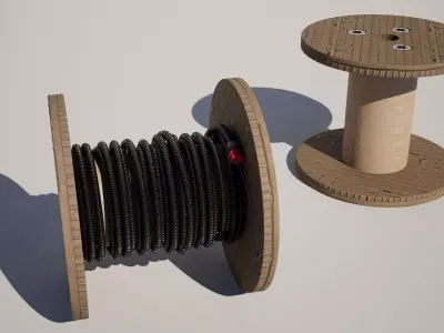 Industrial Cable Reel 3D model