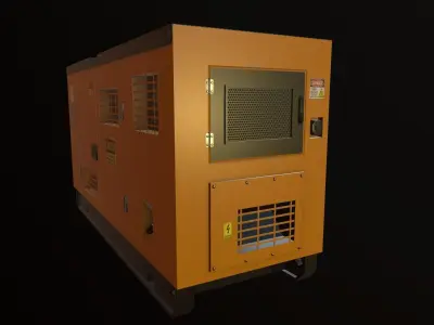 Generator electric Low-poly 3D model