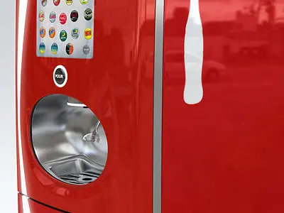 Coca Cola Freestyle Jet Fountain of the Future Vending Machine 3D model