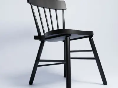 Black Chair NORRARYD Free 3D model