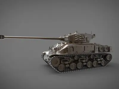 M50 sherman Tank 3D model