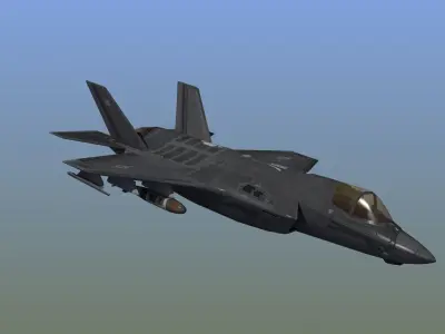 F35A LightningII Strike Fighter Low-poly 3D model