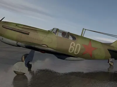 Lavochkin-Gorbunov-Gudkov LaGG-3 - early model 3D model