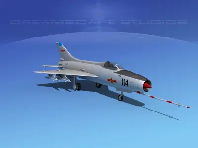 MIG-21 Fishbed V14 3D model
