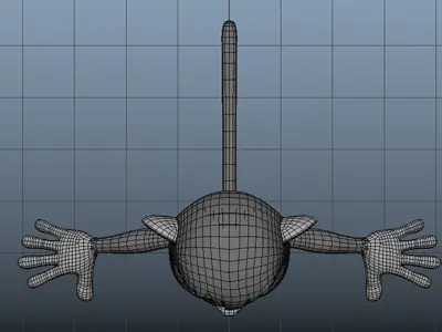 3D Stylized Monkey Low-poly 3D model