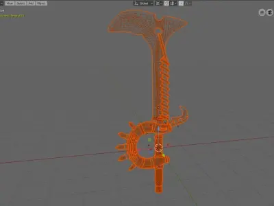 Sword Concept 02 Low-poly 3D model