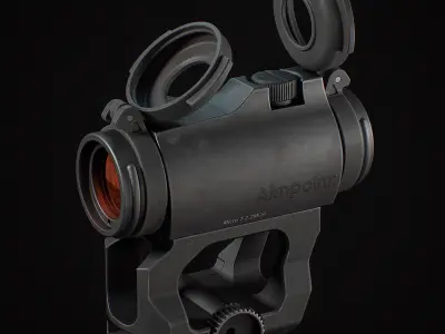 Scope MicroT2 Low-poly 3D model