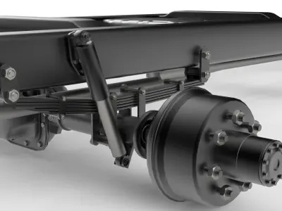 Pickup Chassis 4WD 3D model