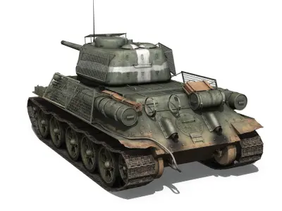 T-34 85 - Soviet medium tank - 230 3D model