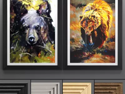 Art Frame 587 Low-poly 3D model