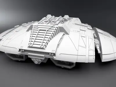 Cylon Raider 1978 Scale model 3D print model