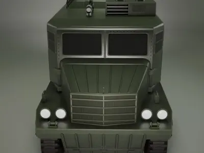 IronCroc 8x8  Military Transport Amphibious Car Low-poly 3D model
