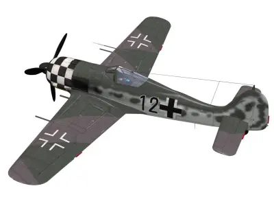 Focke Wulf Fw190 A6 3D model