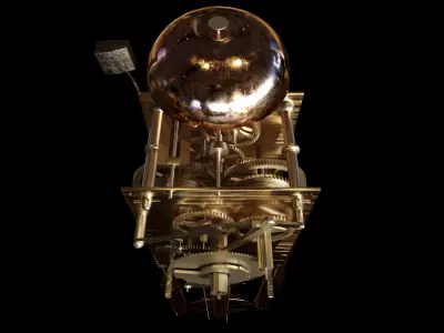 Pendulum Clock Mechanism 3D model