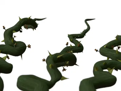 Modular Root Environment Pack Low-poly 3D model