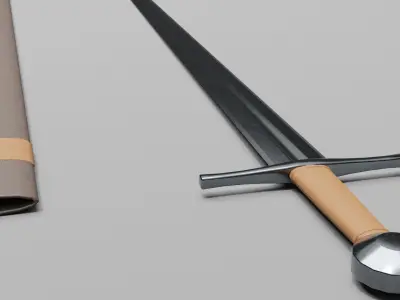 Norman Sword Low-poly 3D model