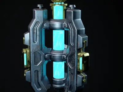 Thunderstrike Hammer Low-poly 3D model