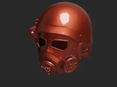 Helmet NCR Fallout Veteran 3D print model
