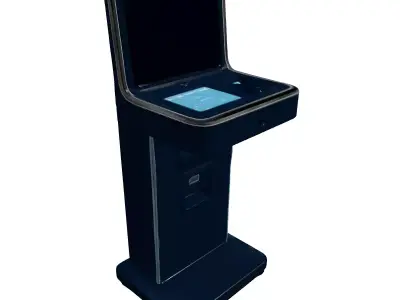 Modern Payment Kiosk 3D Model Low-poly 3D model
