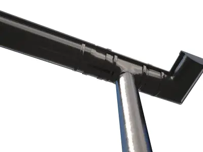 New Aluminium Gutter System PBR Low-poly 3D model