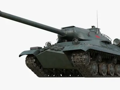 Tank IS 3M Mental Ray 3D model