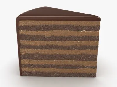 Moist Chocolate Cake 3D model