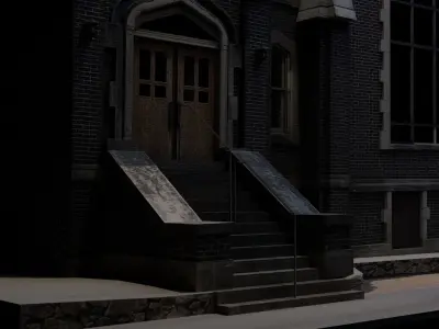 Catholic Church Low-poly 3D model