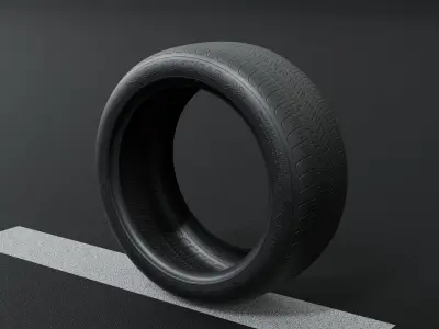 Good Year Lowpoly Tire 04 Low-poly 3D model