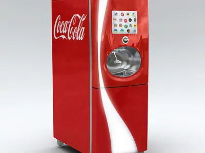 Coca Cola Freestyle Jet Fountain of the Future Vending Machine 3D model