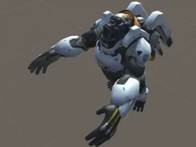 Winston from the game overwatch Free low-poly 3D model