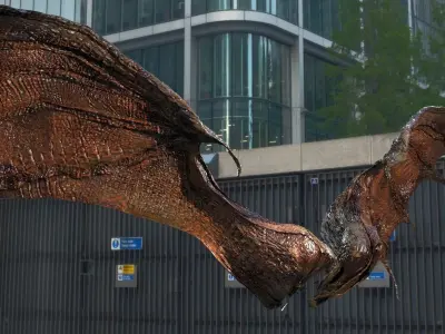 Ancient Jurassic Dragon Wings 3D model
