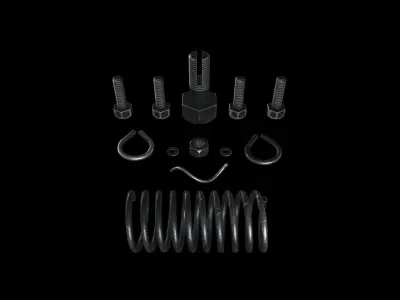 DOGR-002 Dog Parts 3D model