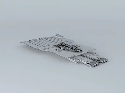 XAC Blue Dragon Space aircraft Free 3D model