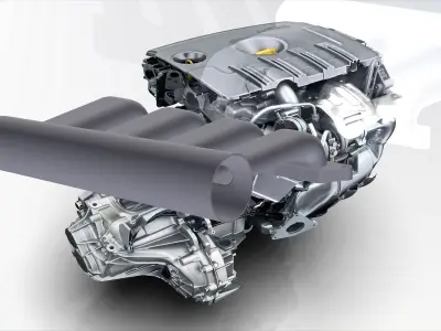 Intake for k4m Engine Free 3D model