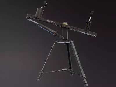 SpecRest Gun Tripod Low-poly 3D model