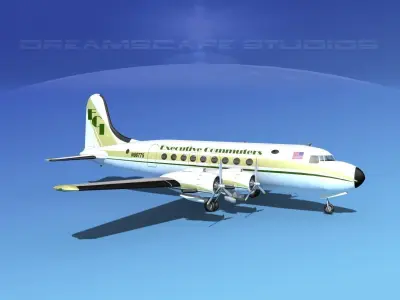 Douglas DC-4 Executive Commuters 3D model