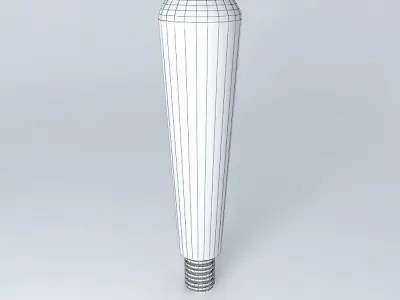 black tapered knob gear handle Free 3D model