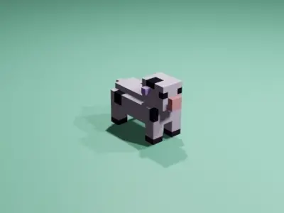 Cubic Cow 3D model