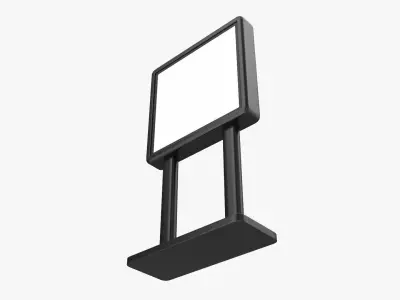 Advertising stand display mockup 11 3D model
